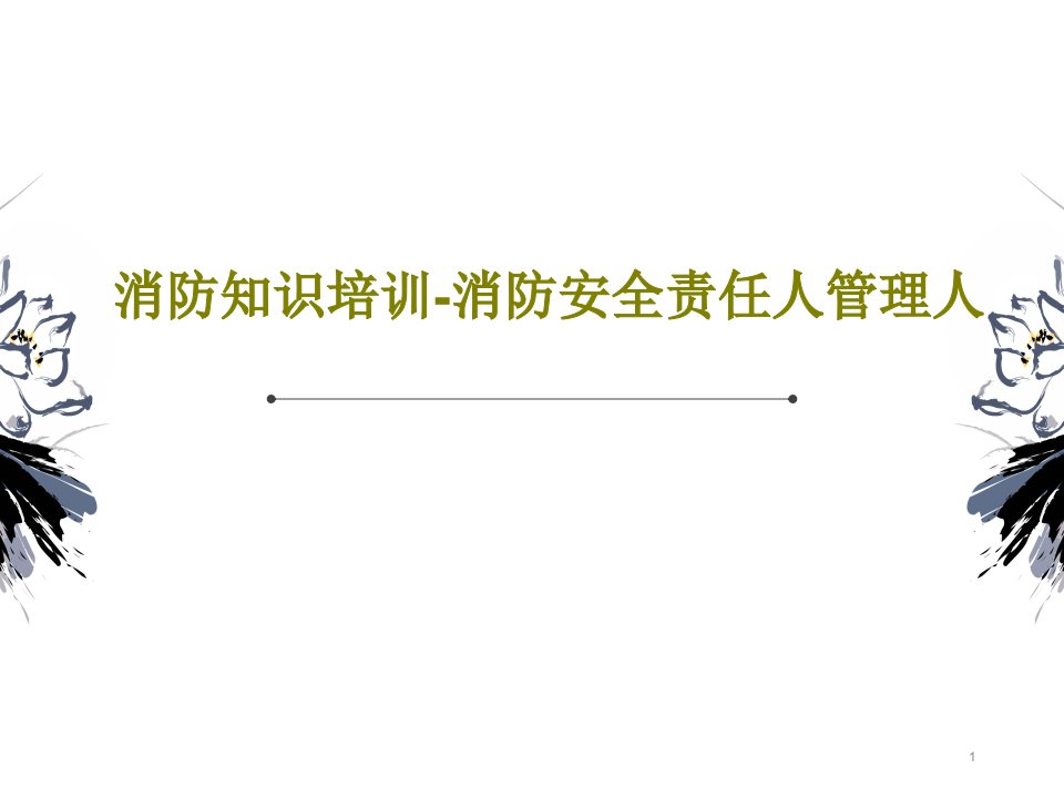 消防知识培训消防安全责任人管理人课件