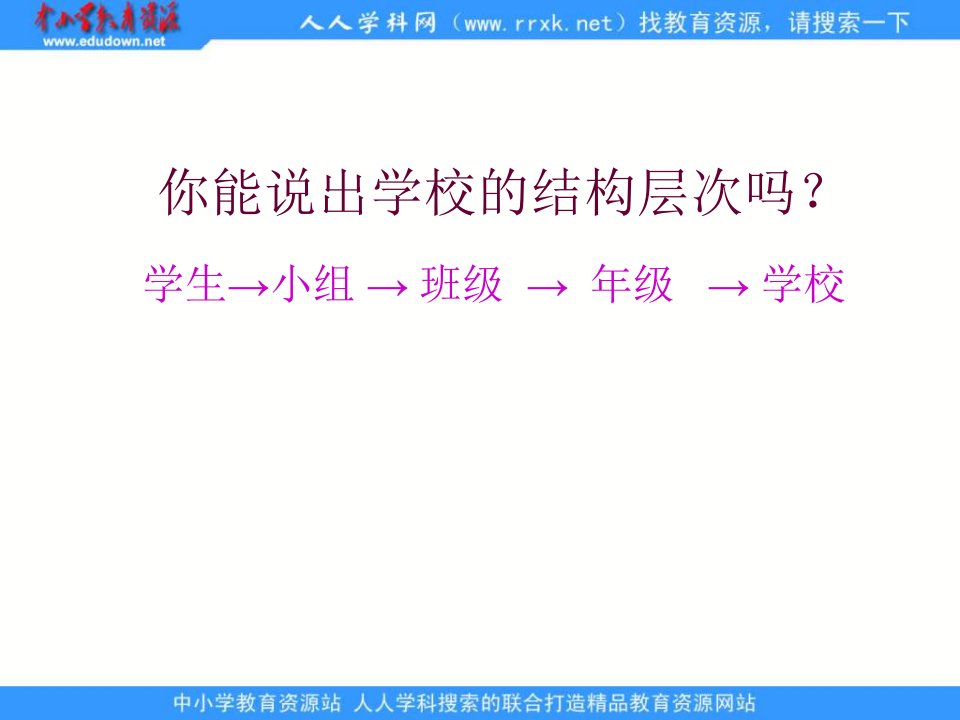 鄂教版科学八上《生物结构层次》ppt相关课件1