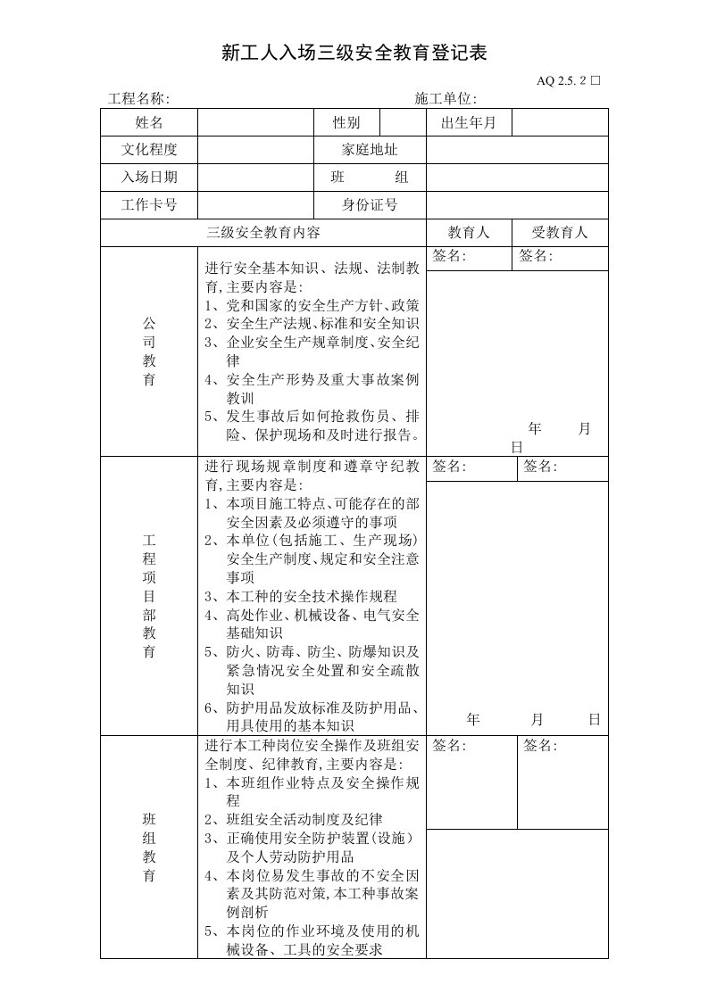 保利地产消防工程三级安全教育