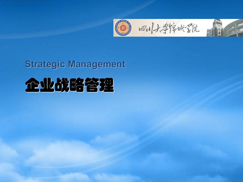 企业战略管理培训教材(PPT