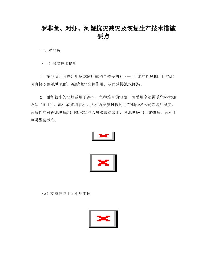 罗非鱼、对虾、河蟹抗灾减灾及恢复生产技术措施要点