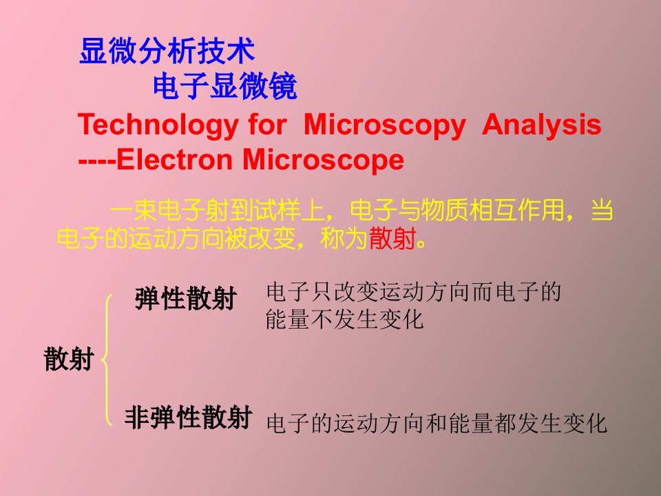 显微分析技术电子显微镜