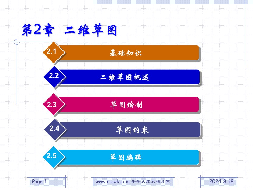 caxa2011实体设计PPT02二维草图