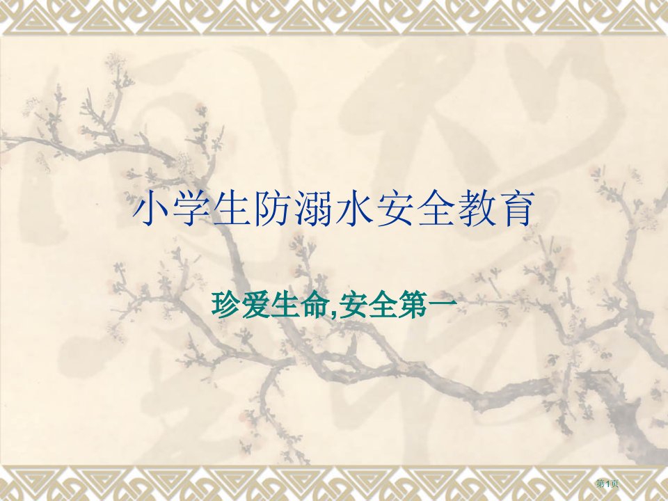 小学生防溺水安全教育市公开课一等奖省赛课微课金奖PPT课件