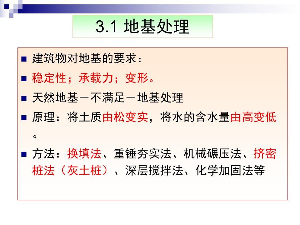 精选建筑施工技术03地基处理与基础工程