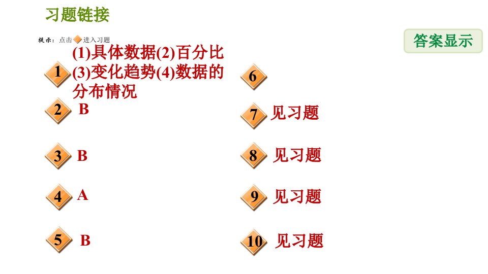 人教版七年级下册数学第10章10.3课题学习从数据谈节水习题课件