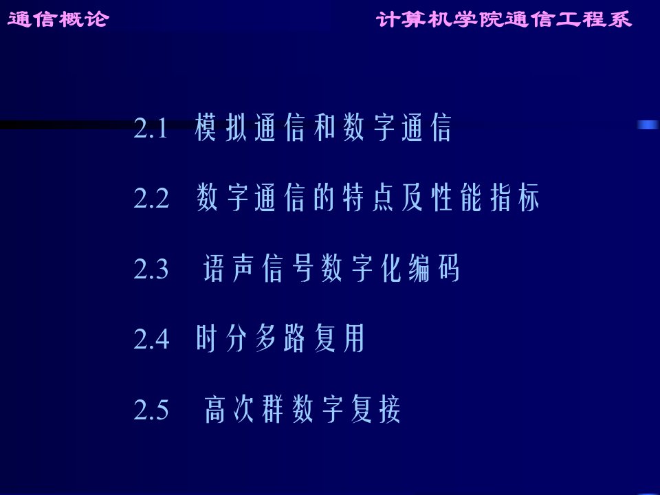 模拟信号数字化自考通信概论课件