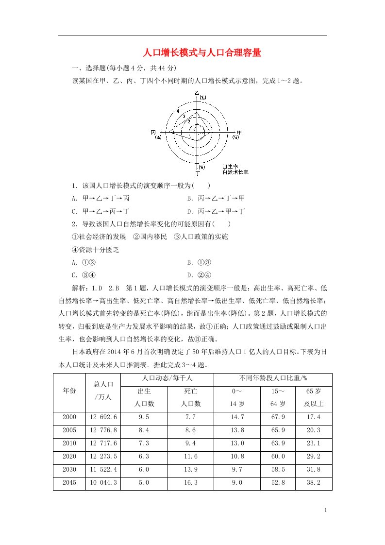 高考地理大一轮复习