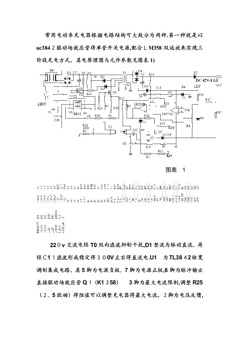 电动车充电器原理及带电路图维修