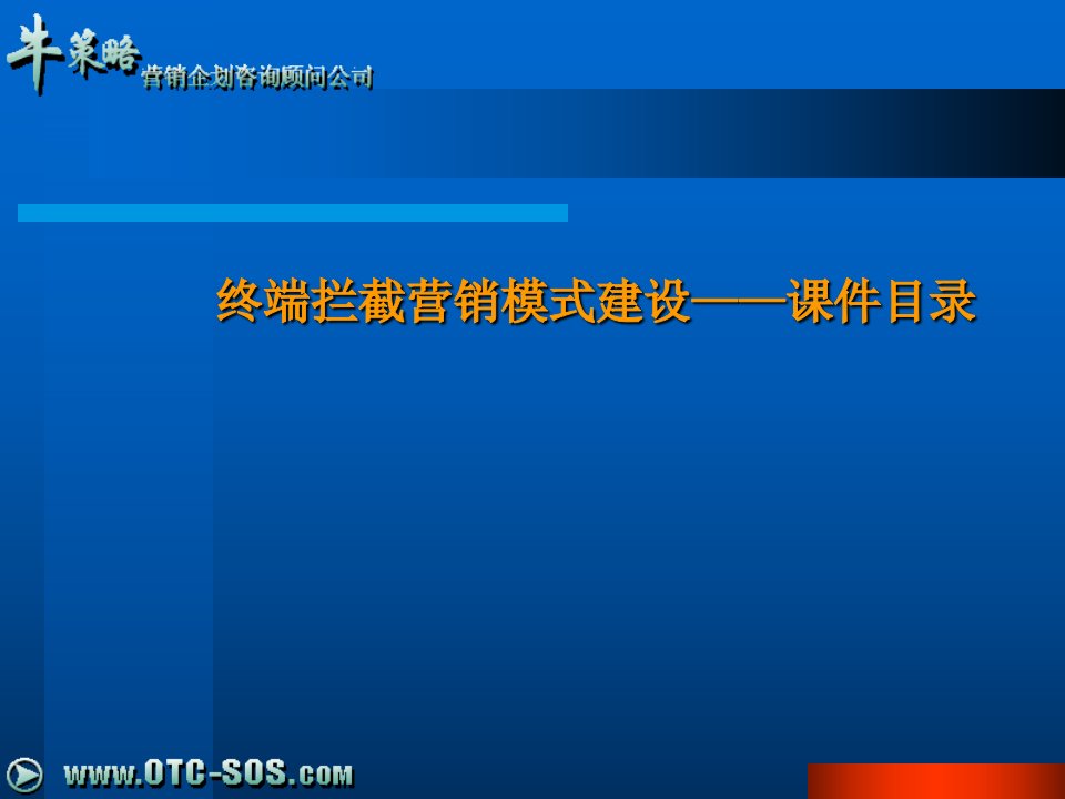 [精选]终端拦截营销模式建设