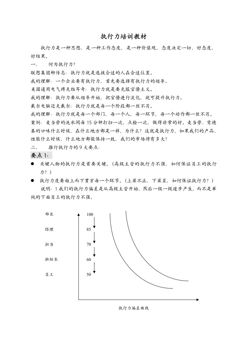 执行力培训教材