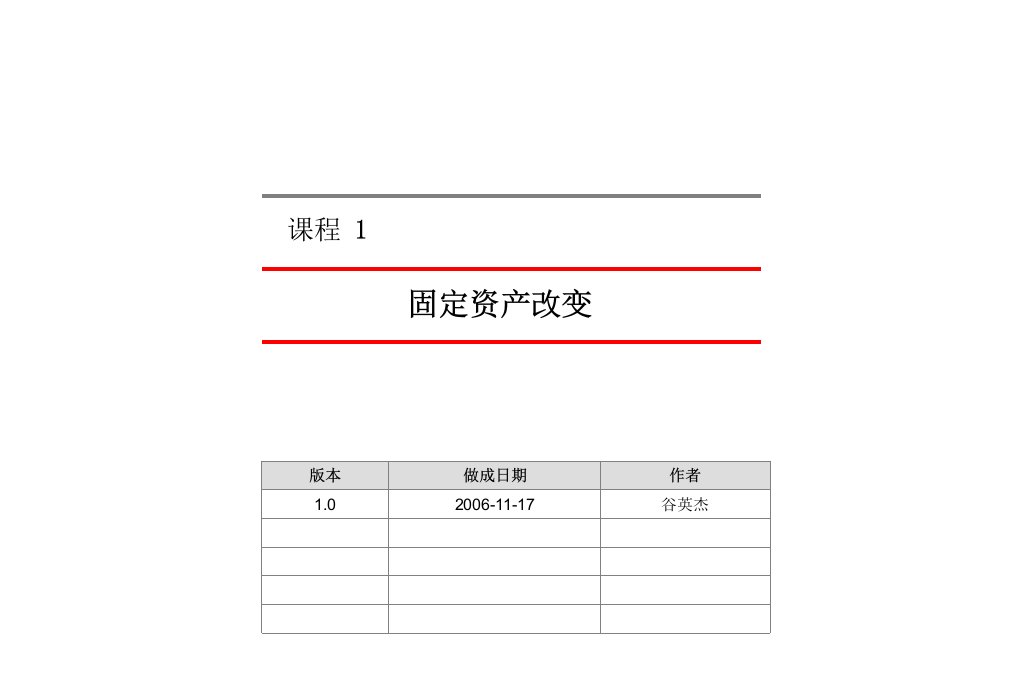 《固定资产改变》PPT课件