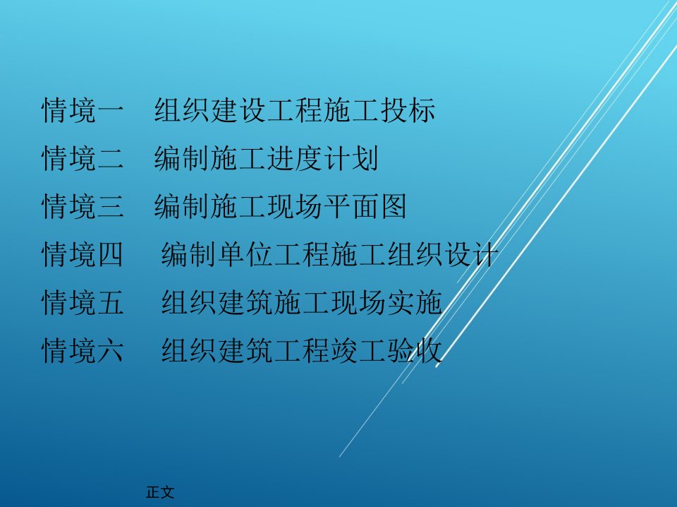 建筑施工组织与管理情境一组织建设工程施工投标课件