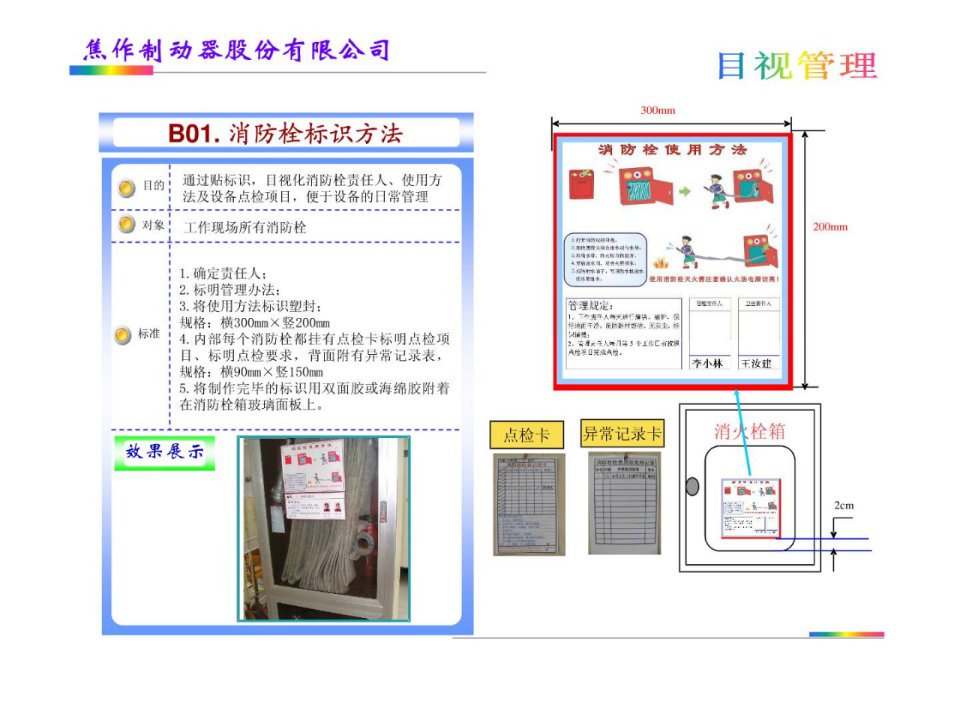 车间5s目视化划线履行标准标识