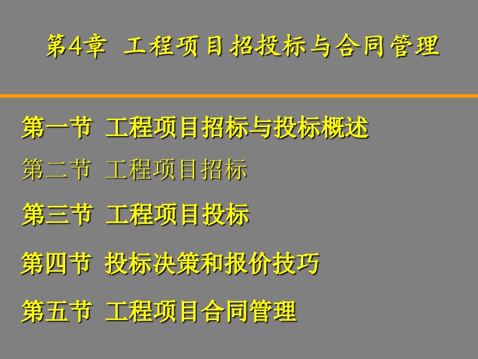 第4章工程项目招投标与合同管理154