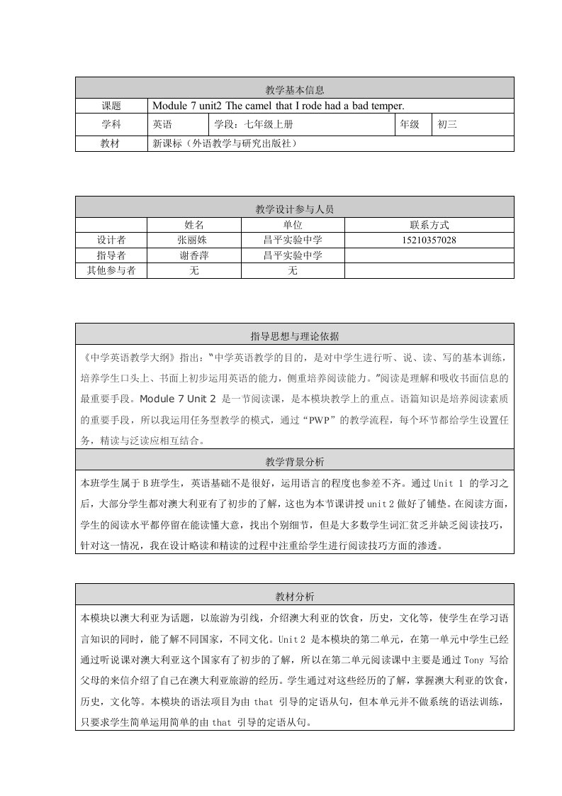 Module7Unit2教学设计张丽姝