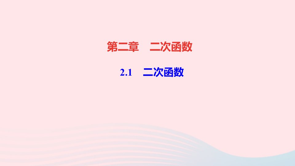 九年级数学下册第二章二次函数1二次函数作业课件新版北师大版