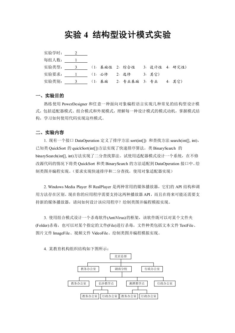 设计模式实验四