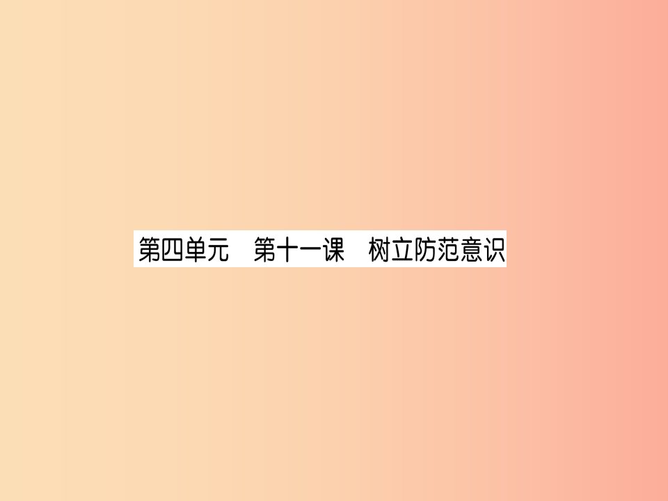 2019中考道德与法治复习