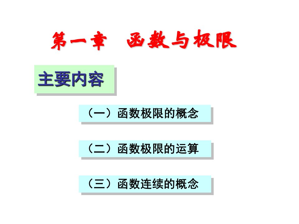 精品高等数学1复习ppt课件数学