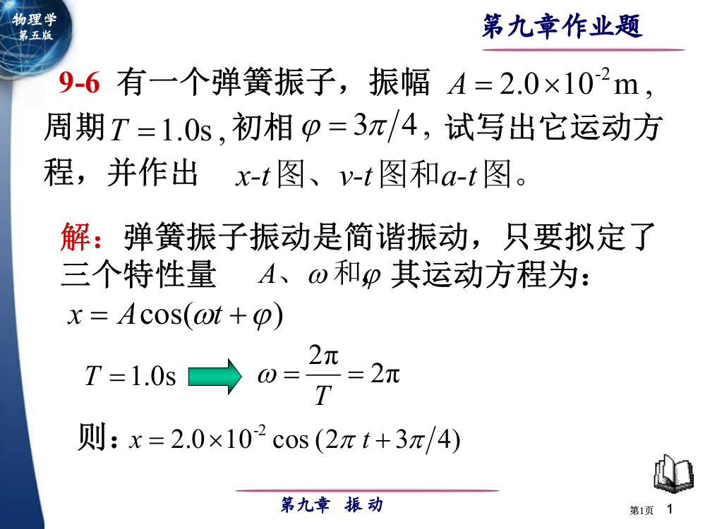 大学物理作业公开课一等奖优质课大赛微课获奖课件