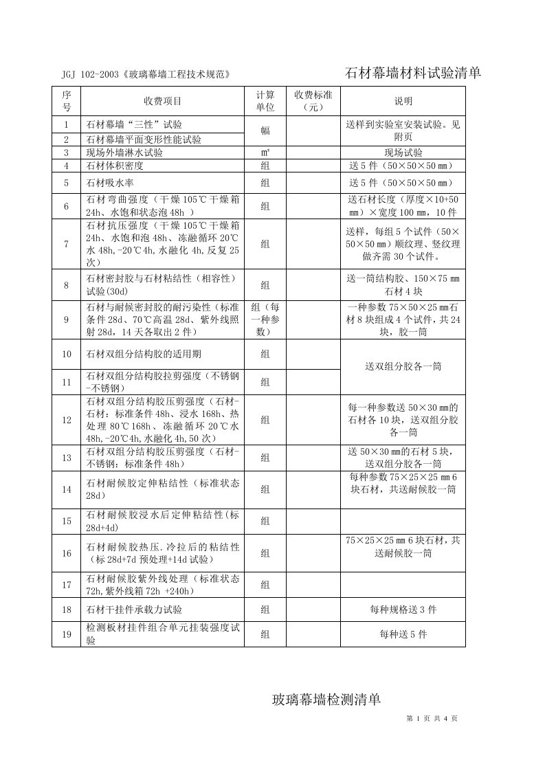 建筑幕墙检测内容.doc