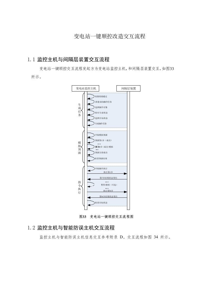 变电站一键顺控改造交互流程