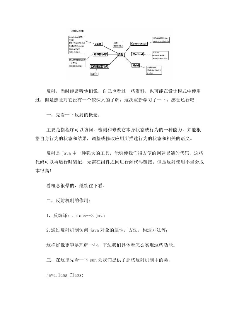 你需要理解的Java反射机制知识总结