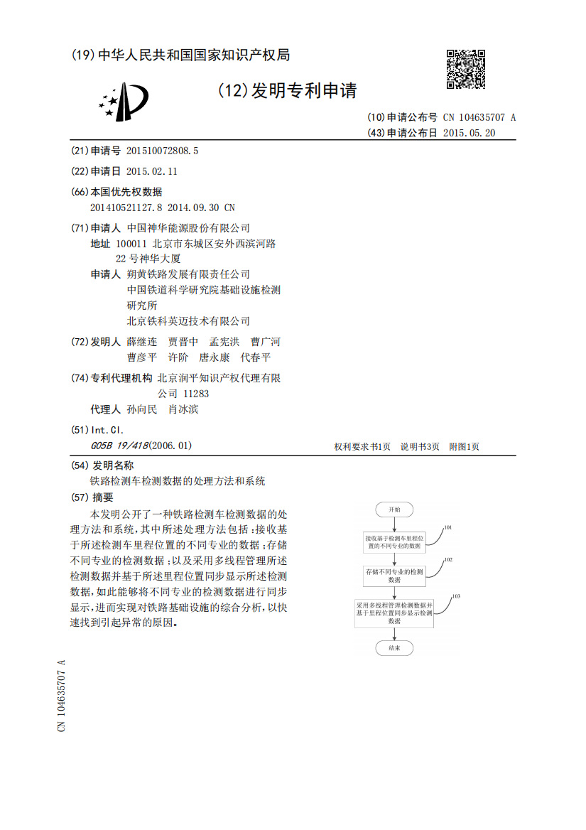 铁路检测车检测数据的处理方法和系统