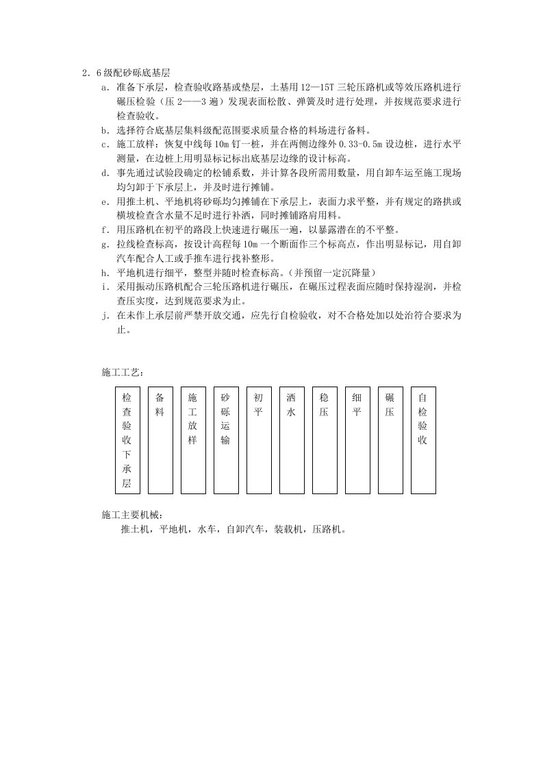 建筑资料-级配砂砾底基层