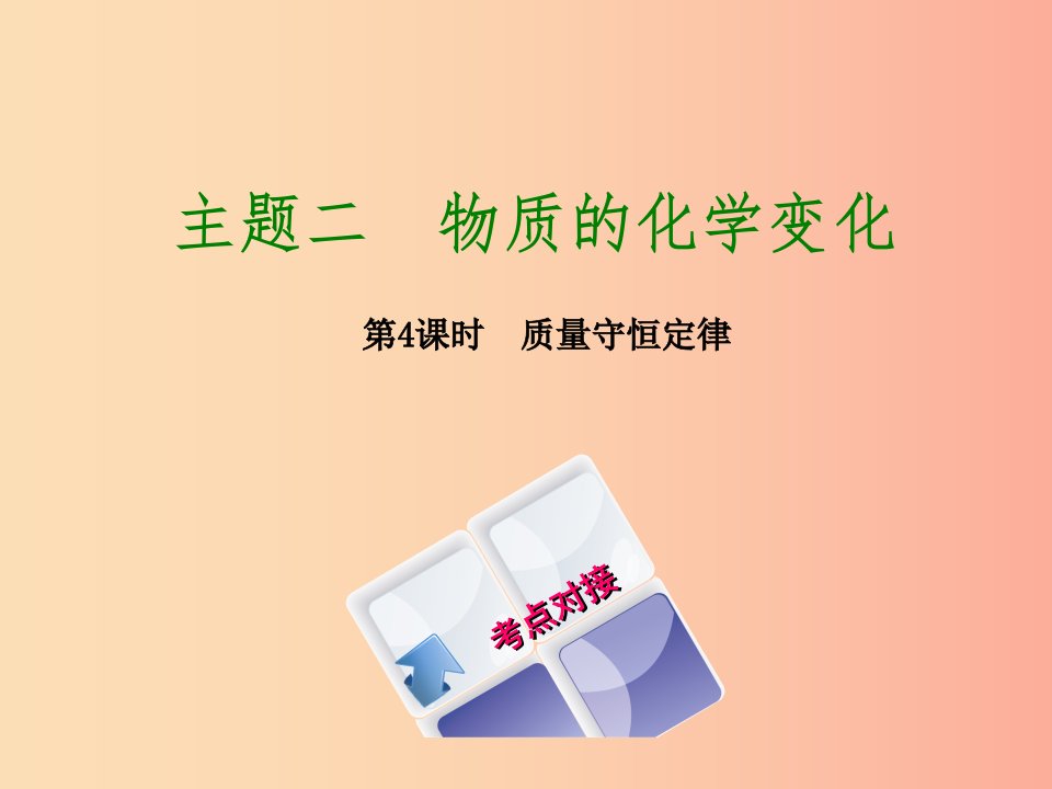 福建省2019年中考化学复习主题二物质的化学变化第4课时质量守恒定律课件