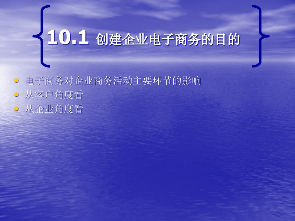 第10章企业电子商务的创建与管理