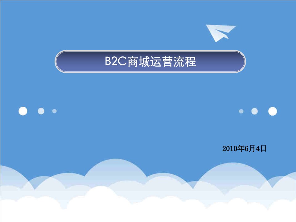 推荐-B2C商城规划招商、运营、产品、销售、服务等全能文档