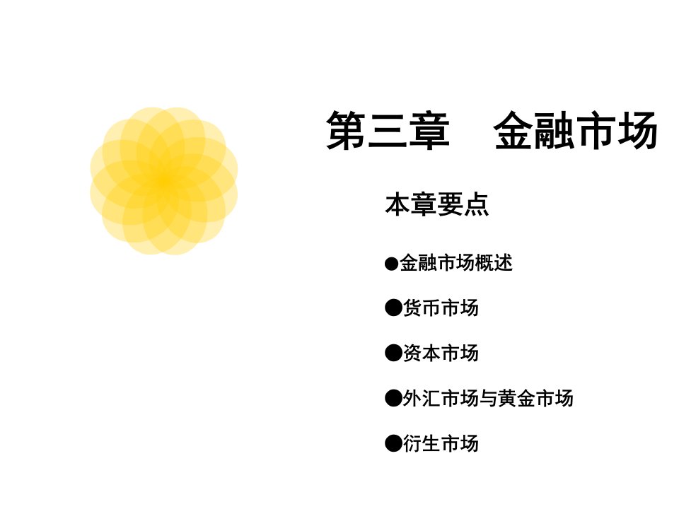 金融学教程3金融市场课件