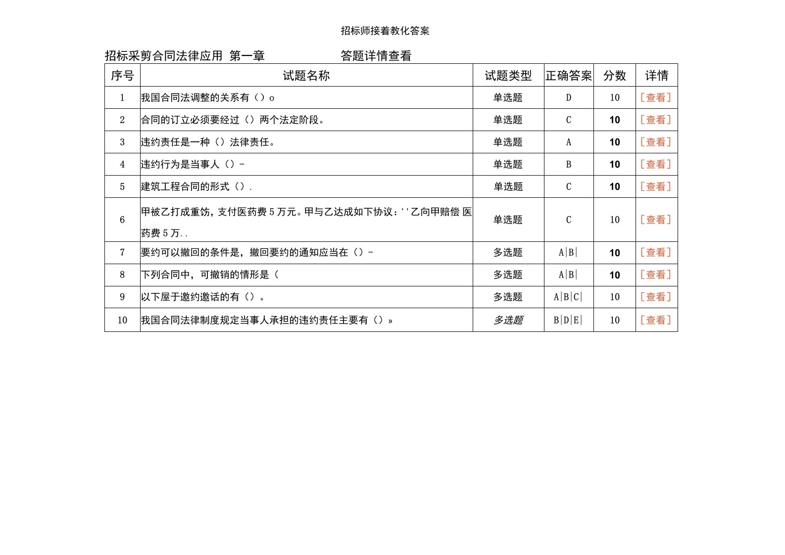 2023年招标师继续教育考试复习资料