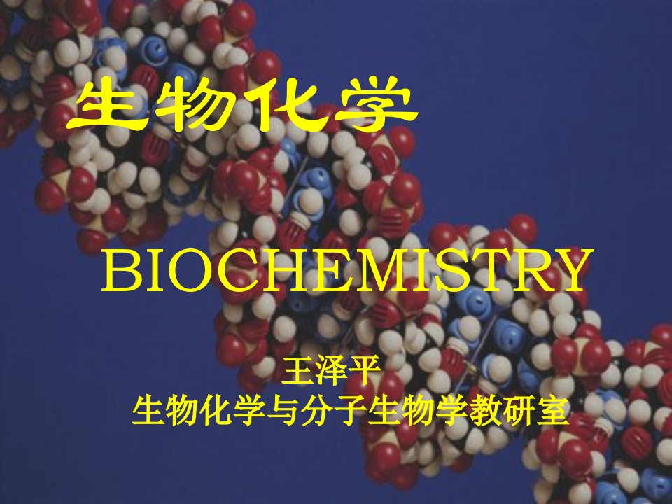 医学生物化学课件