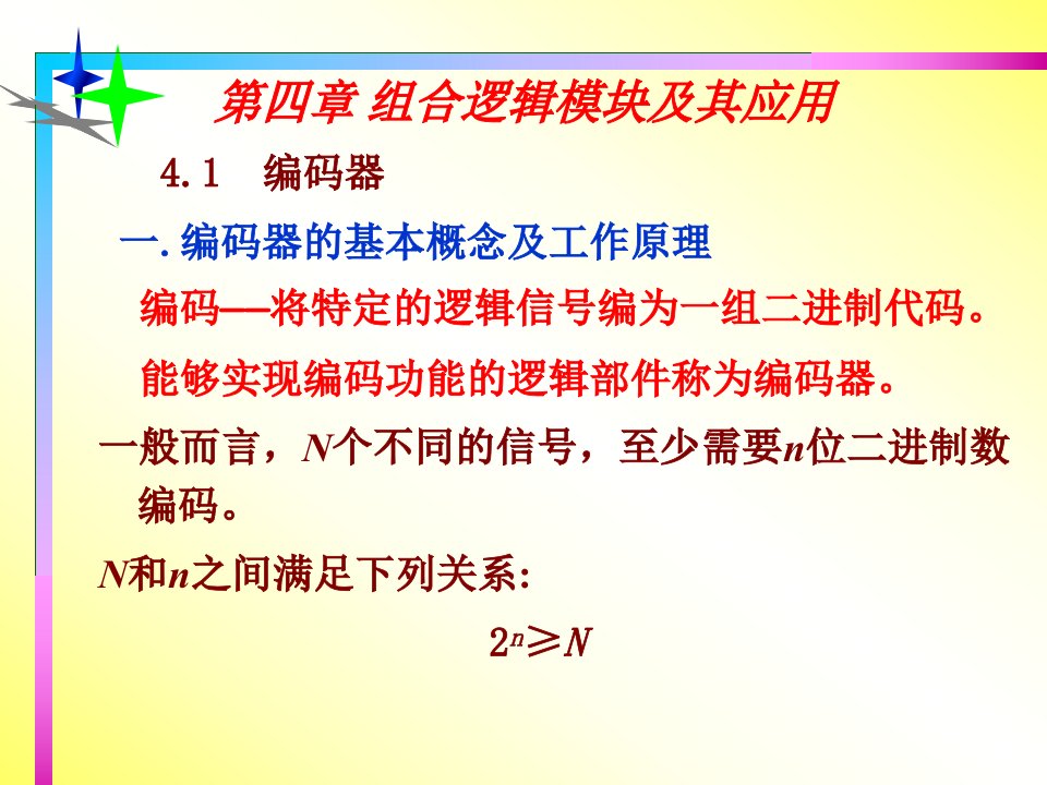 四章组合逻辑模块及其应用