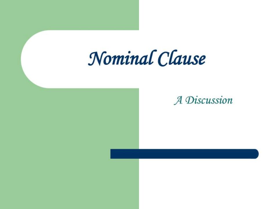 实用翻译lecture11nominalclause