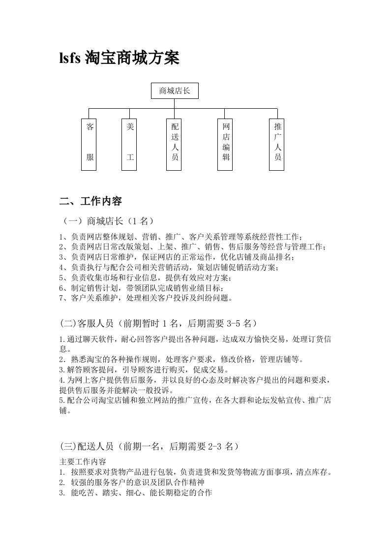 运营管理-淘宝商城运营手册推广计划手册