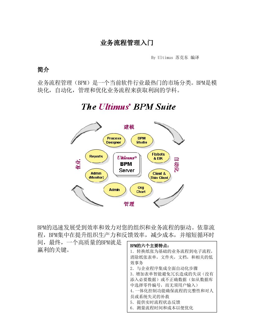 流程管理-业务流程管理入门111