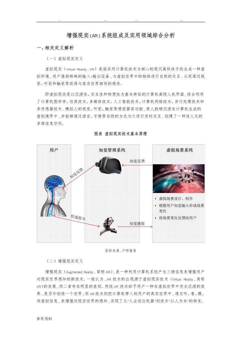 增强现实(AR)系统组成与实用领域综合分析报告