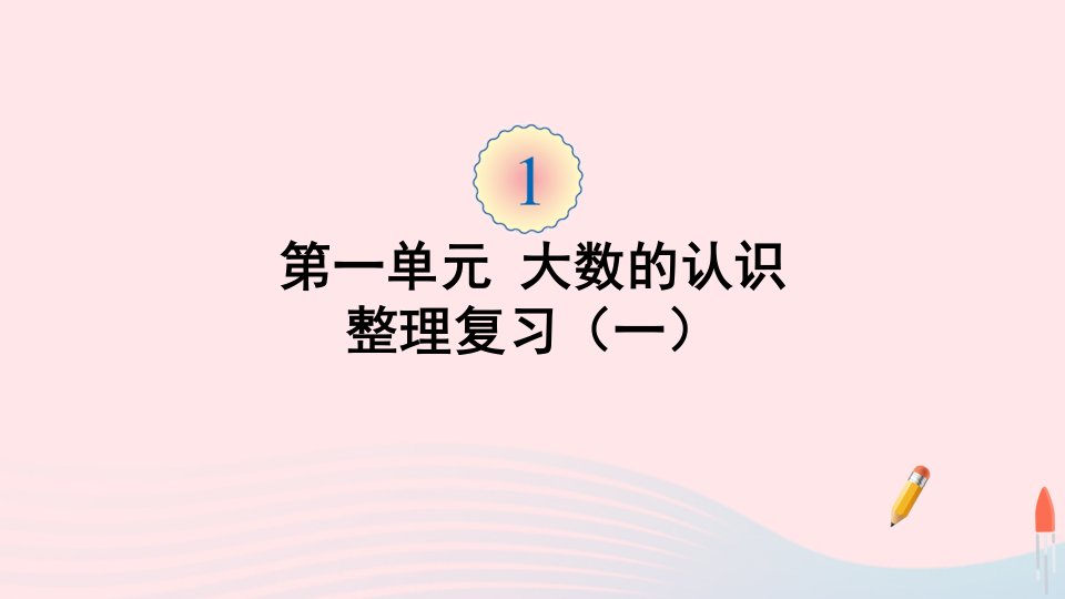 四年级数学上册1大数的认识整理复习一课件新人教版