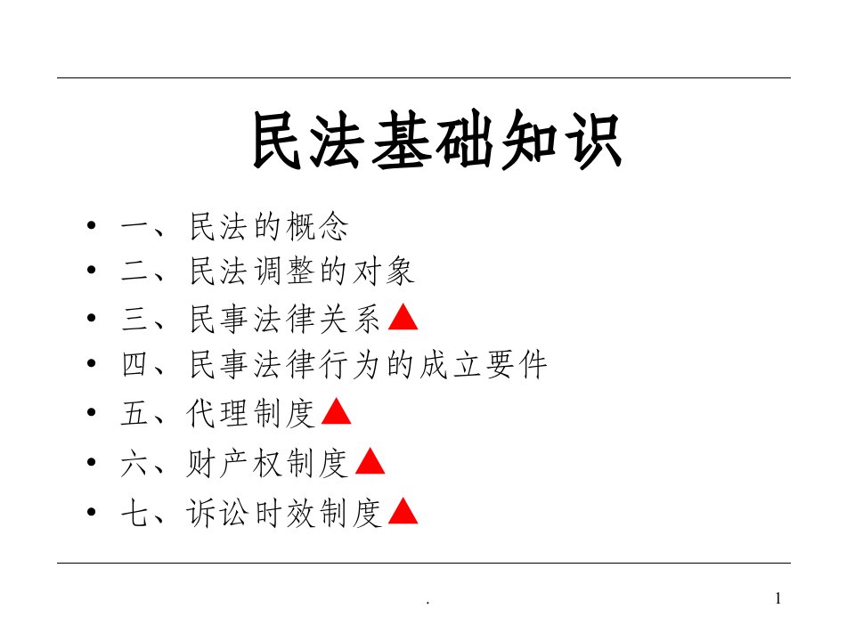 《民法基本知识》