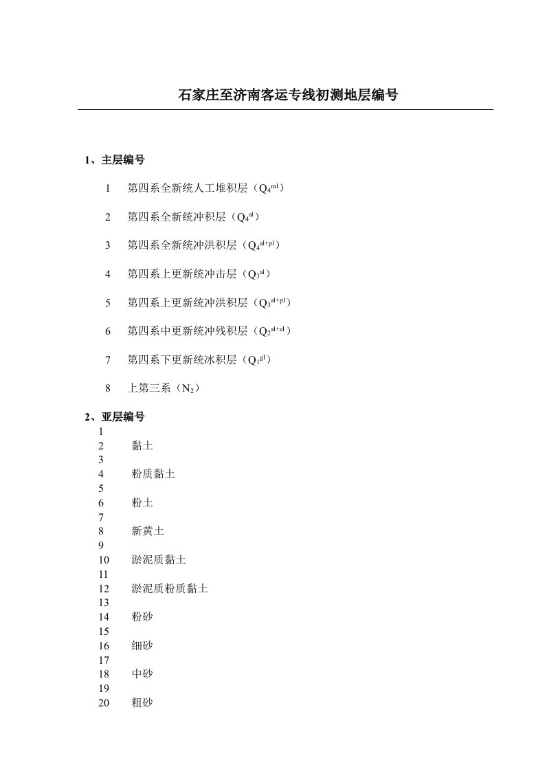 地层编号原则