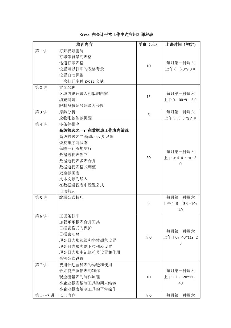 2023年电大大学英语答案在会计日常工作中的应用课程表