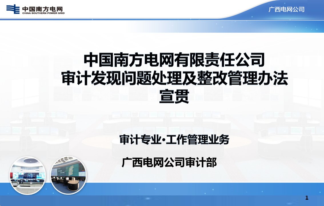 《中国南方电网有限责任公司审计发现问题处理及整改管理办法》培训课件（zhk）