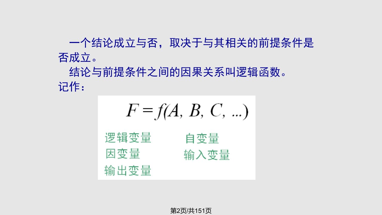 第基本逻辑运算及集成逻辑门