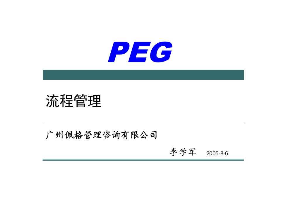 XX管理咨询公司流程管理(ppt92)