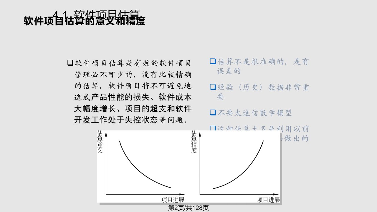 软件项目估算与进管理