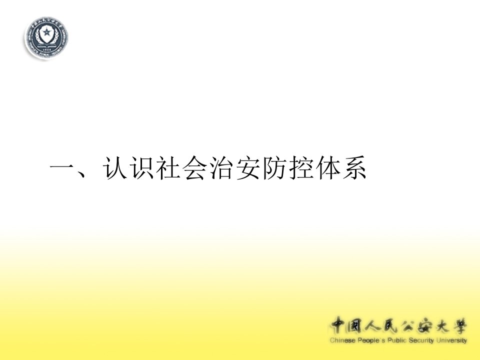 社会治安和公共安全教育课件